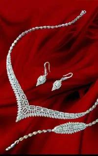 سرویس زمردی نقره وباساعت نقره فلاور بدون تغییررنگ