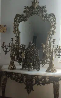آینه شمعدان برنجی