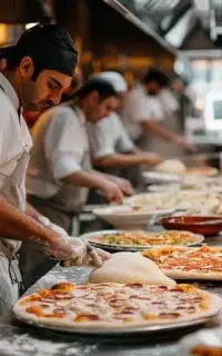 آشپز و پیتزا‌زن شیفت شب