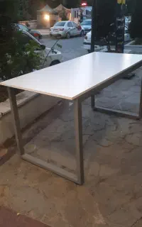 دو عدد میز کار فلزی MDF در حد نو