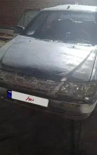 پراید132تصادفی کاردوگانه مدل87شاسی سالم رنگی داش