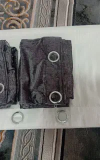 پرده  پانچ پارچه شاین دار نو اصلا استفاده نشده