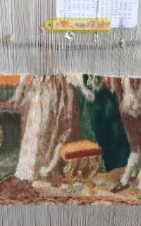 تابلو فرش نیمه کاره