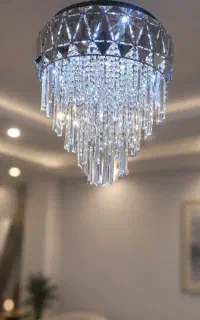دو عدد لوستر ۱۲شاخه ریموت دار قطر ۶۰