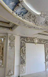 گچبری قاب بندی دستی و پیش ساخته گچکاری پتینه
