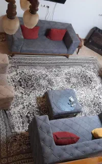 مبل ۸نفره ،میزنهاری ۶نفره ومیزعسلی ومیزوسط