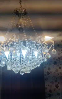 لوستر توپی کریستال
