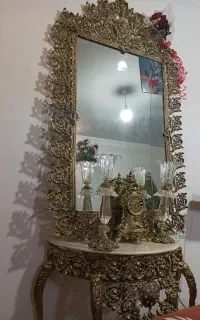 آینه وکنسول جنس آلیاژ زیباو خوشرنگ