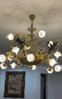 فروش لوستر برنز با آبکاری طلا