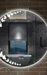 آینه چراغ دار