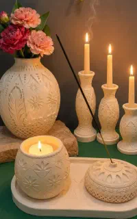 تولید محصولات سنگ مصنوعی، دکوری، و باکس  شمع