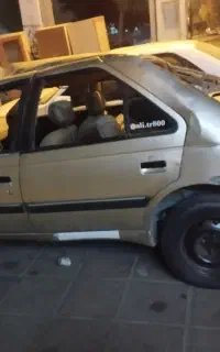 پژو 405 بژ مدل 85چپی تصادفی