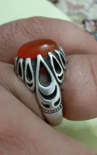 انگشتر نقره عقیق . معاوضه می شود