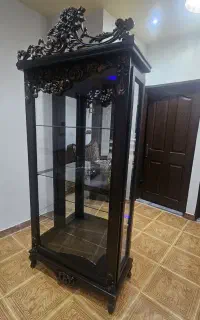 بوفه ویترین چوبی