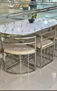 نهار خوری کمجا شش نفره کم جا تاشو ارزان میزصندلی
