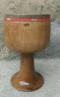 تمبکهای چوب گردو یه تیکه 3وتک مهر وترکه ی گلپایگان