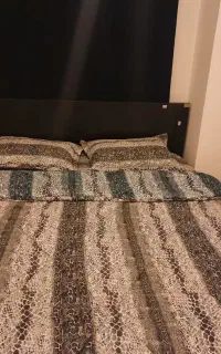 تخت و تشک طبی فنری دونفره سالم درحد