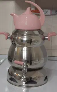 کتری و قوری  تابلو فرش