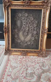 تابلو سرمه دوزی کاملا دست دوز