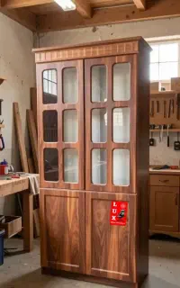 کتابخانه درب دار 4 طبقه