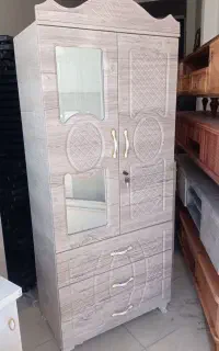 کمد لباس دو درب آیینه دار نو