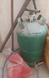 کپسول ۶۰ لیتری  نفتی و یا گازویلی همراه با  مشعل