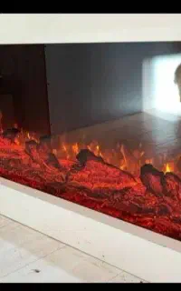شومینه برقی همراه با باکس