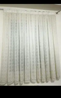 پرده توری تمیز درحد نو