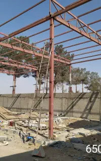 اجرای ایرانت اسکلت وسقف برای ویلا سوله کارگاه