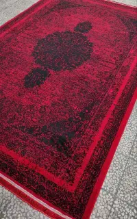 فرش سنتی بلوچی ترکمنی *رنگ سبز قرمز طرح دستبافت *