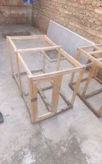 قفس چوبی مرغ و خروس