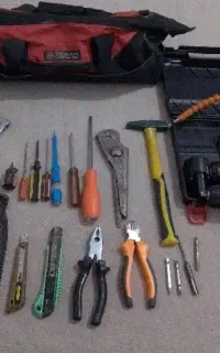 جعبه ابزار کامل و دریل شارژی