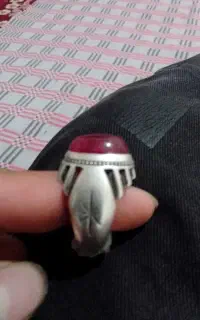 انگشتر نقره یاقوت سرخ