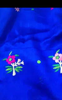 گل‌دوزی‌با‌نخ‌ابریشم‌اصل