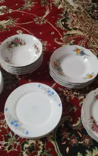 شش دست ظروف چینی اصل همه باهم 4میلیون