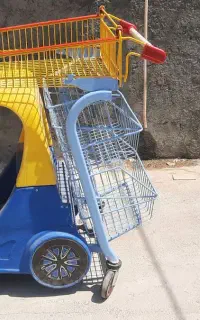 چرخ خرید کودک ماشین دار