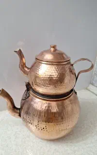 قوری کتری مسی
