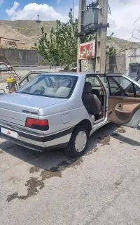 پژو۴۰۵ نقره ای دوگانه سوز مدل۹۶
