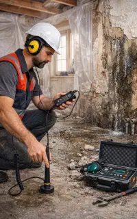 نشت‌یابی تخصصی آب بااستفاده از دستگاه پیشرفته