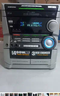 رادیو ضبط دوکاست سه دیسک سامسونگ درحد نو