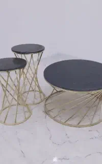 جلومبلی و عسلی پایه طلایی