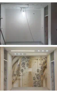 کاغذدیواری.رنگ آمیزی ساختمان پوستر۳بعدی