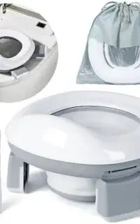 توالت سفری تاشو کودک مدل دوکاره کاملا نو