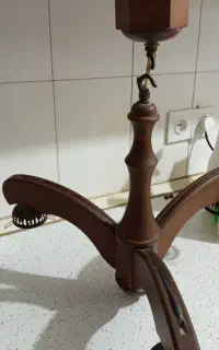 لوستر چوبی سه شاخه