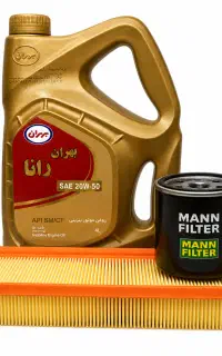 پک طلایی ونقره ای تعویض روغن وفیلترها
