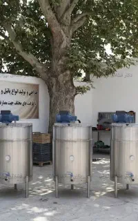 پاتیل پخت شیر 220 لیتری - شیرجوش کارگاهی استیل