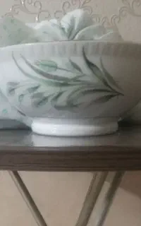 کاسه سوپ خوری ژاپنی قدیمی گل گندمی