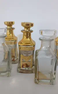 شیشه عطر ار سی پا فیلی طلایی و ساده ۶۱ عدد
