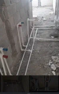 لوله کشی آب سردو گرم و خرده کاری نصب پمپ اب
