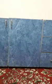 فروش کابینت فلزی درب mdf و سینک دو قلو و هود